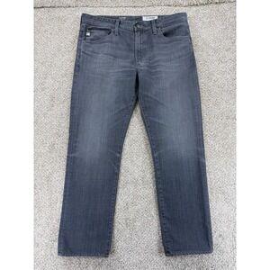 AG Adriano Goldschmied Everett Slim Straight Jean Mens 34 (Fits 36x30) 5Yrs Gray